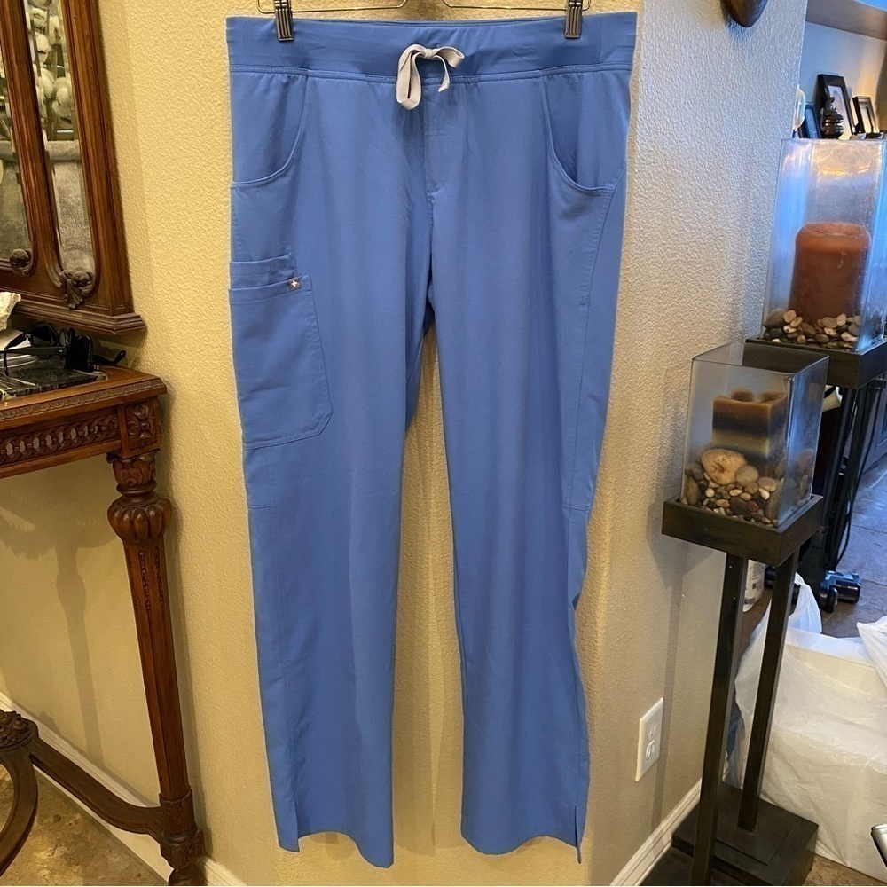 FIGS Blue Technical Collection Cargo Scrub Pants Size Large Tall